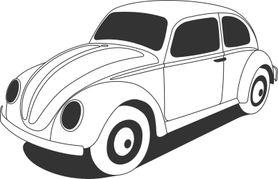 Sticker  Volkswagen beetle